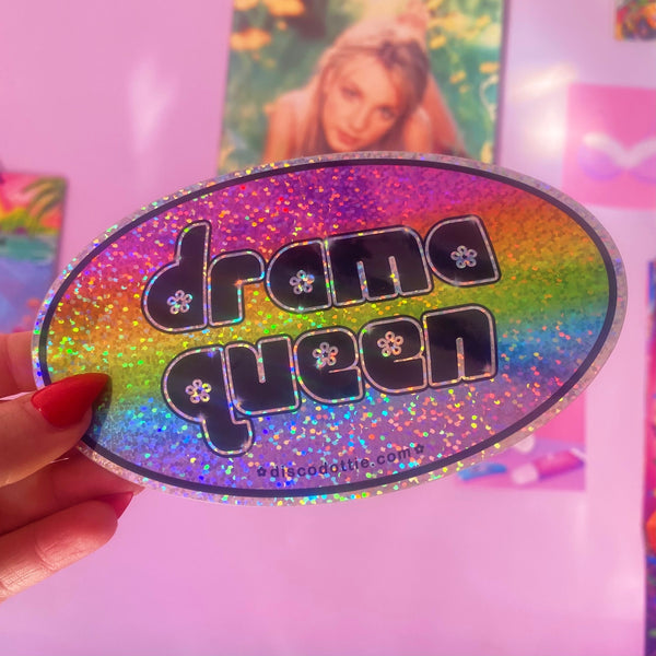 drama queen sparkly sticker 💕
