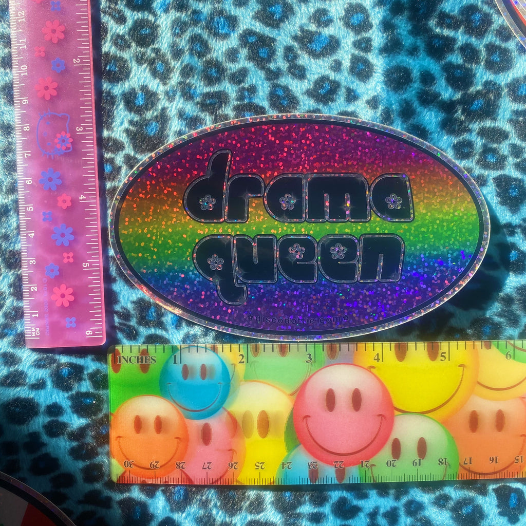 drama queen sparkly sticker 💕 – discodottie